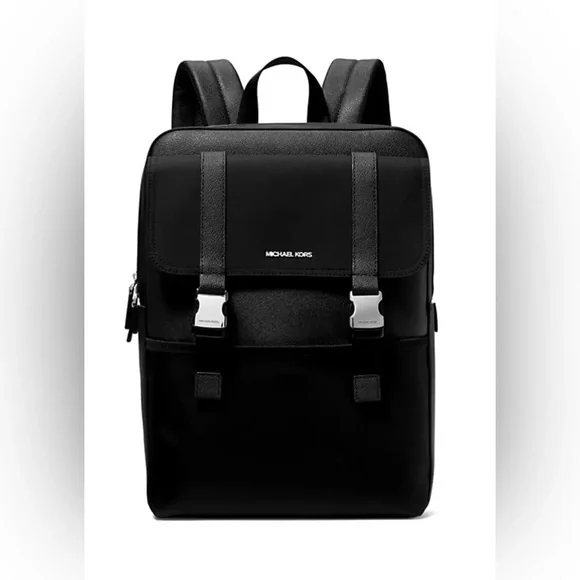 Michael Kors Cooper Large Square Sport Backpack Bookbag In Black NWT Men